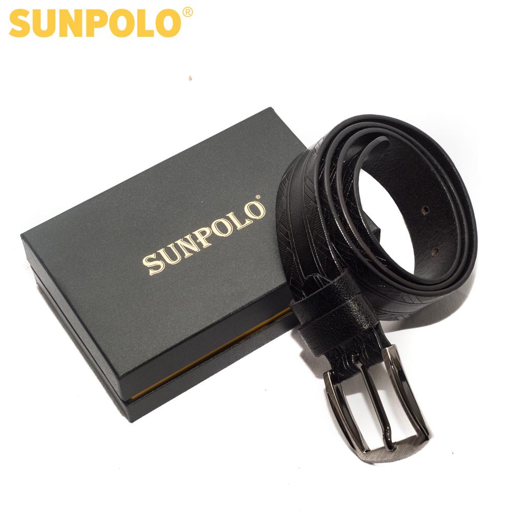 Thắt Lưng Nam Da Bò SUNPOLO BELT31 (Đen, Nâu)