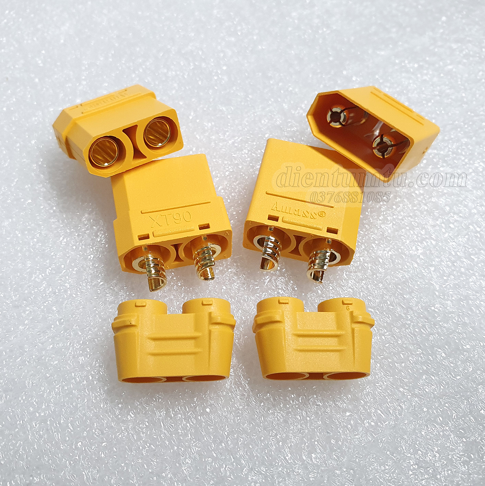 Jack cắm XT90H có chụp bảo vệ ( Jack Cắm Pin Lipo, Nối Nguồn Điện, Pin)