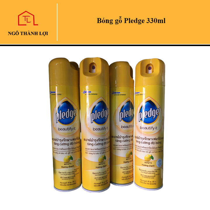 Chai xịt bóng gỗ Pledge 330ml - Bình xịt làm sạch và đánh bóng, bảo vệ gỗ, nội thất