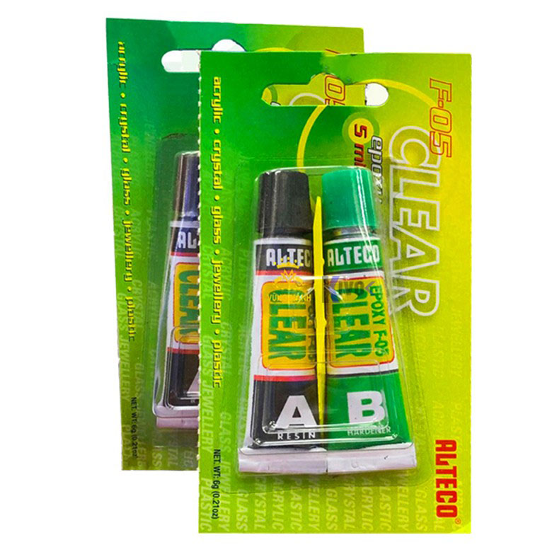 Keo AB Nhật 2 Thành Phần ALTECO F05 CLEAR EPOXY Siêu Cứng Dán Nắp Đáy Kính Đồng Hồ