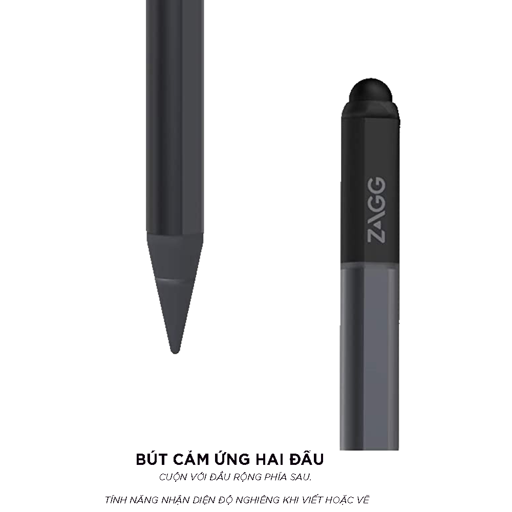 Bút cảm ứng ZAGG-Pro Stylus Pencil dành cho các dòng iPad Air/Pro từ 2018