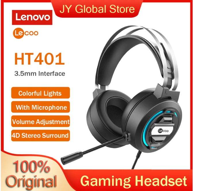 Tai nghe gaming, tai nghe chụp lenovo ht401 cổng usb + 3.5 mẫu mới 2023