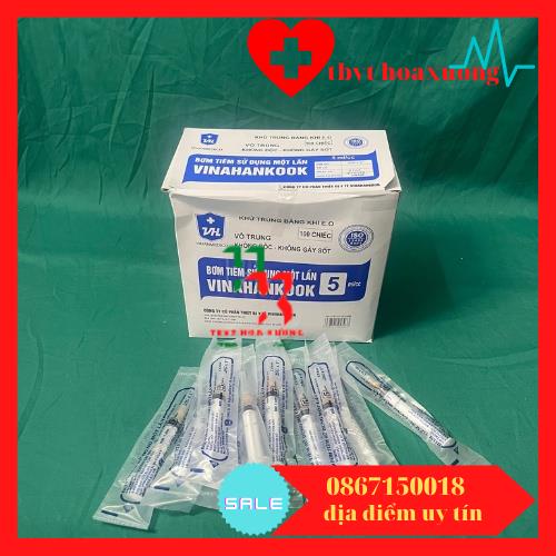 Bơm tiêm 1 lần Vinahankook 5ml