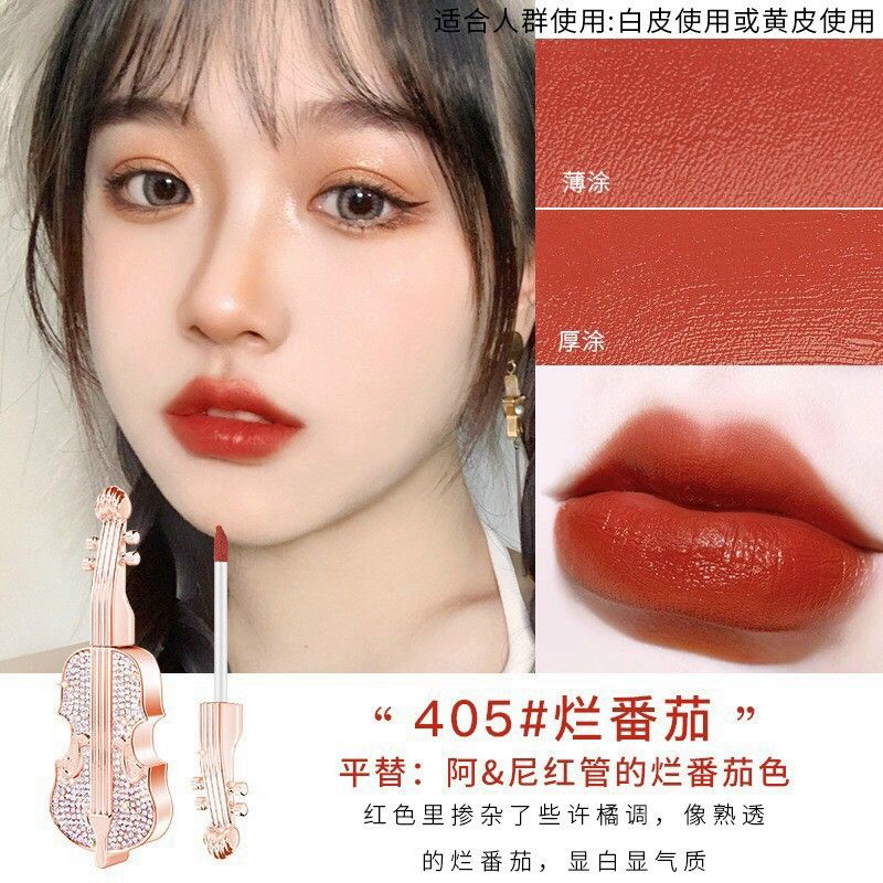 [HCM] Son Kem Cây Đàn Đính Đá Soft Mist Velvet (Lẻ 1 Cây )