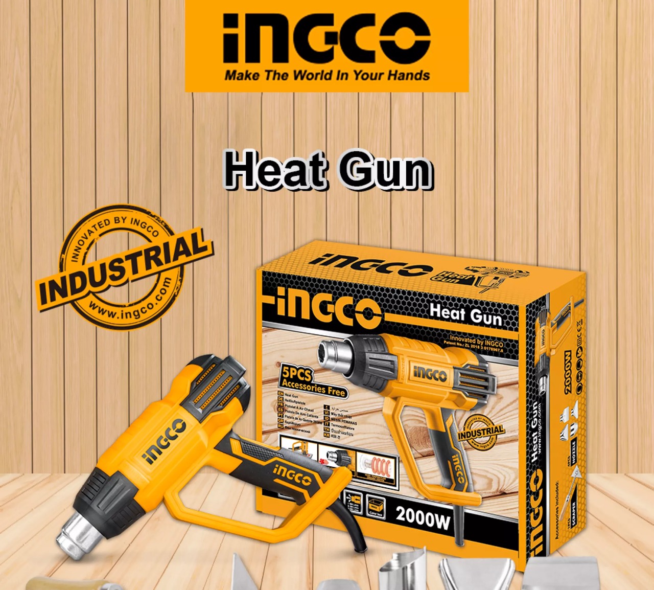 [HCM]MÁY KHÒ NHIỆT INGCO 2000W HG200028