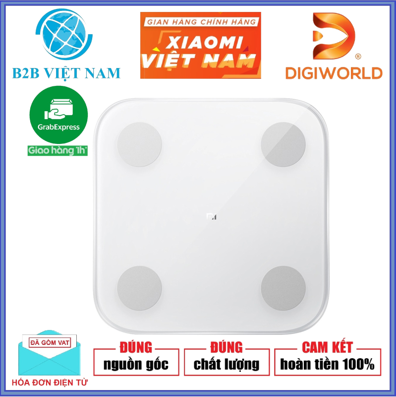 Cân sức khỏe thông minh Xiaomi Body Fat Composition Scale 2 / Global Version / Hãng Phân Phối
