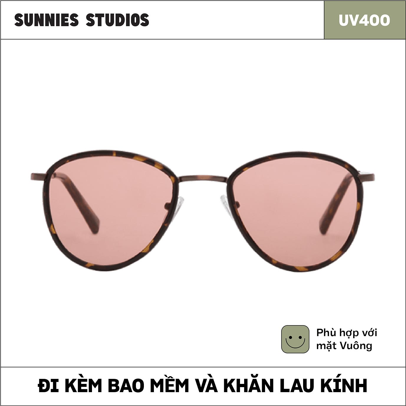 Kính mát Sunnies Studios Gọng Tròn Dallas in Currant