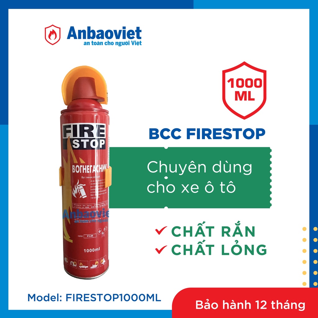 Bình Chữa Cháy Mini Xe Hơi 1000ml