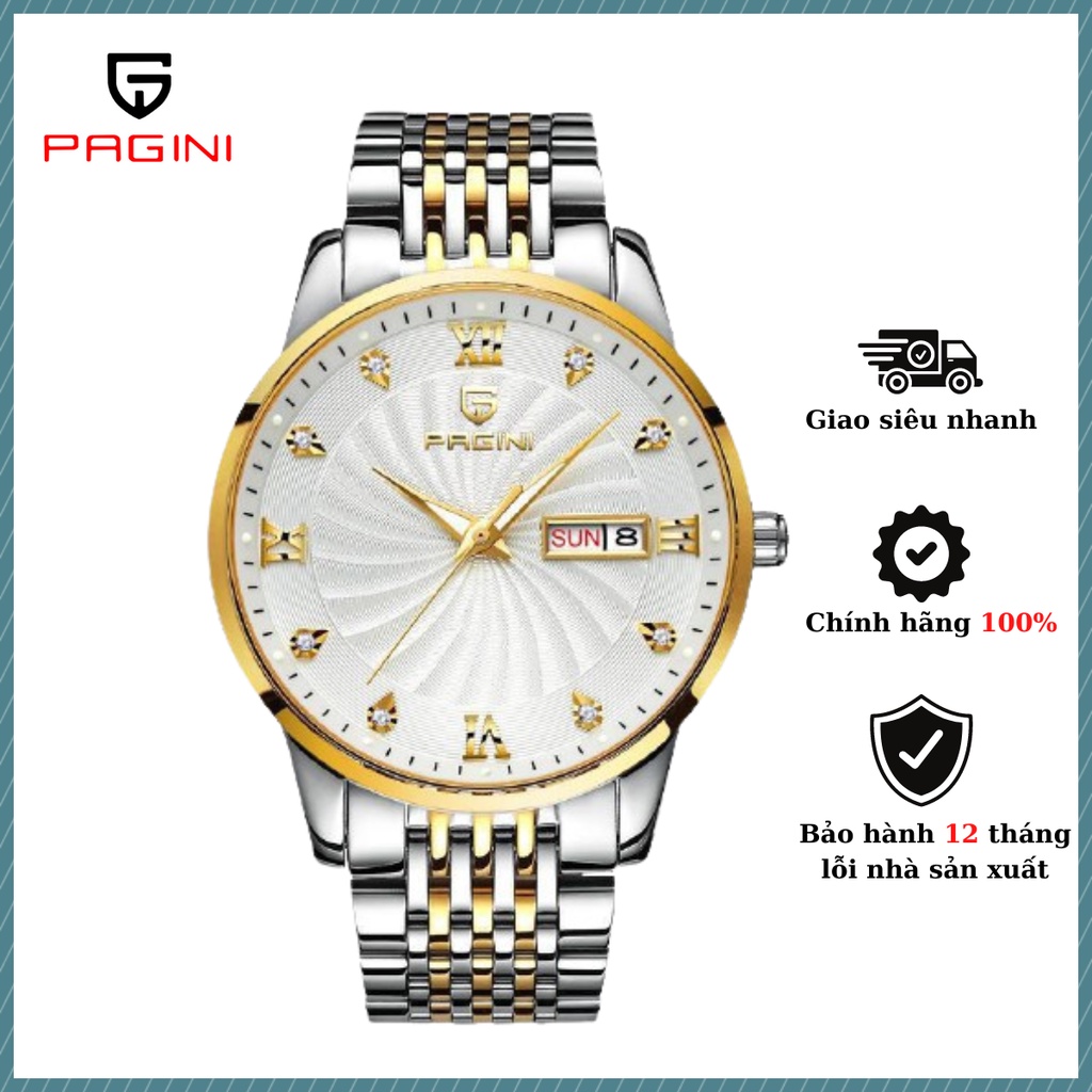 New Arrival) Đồng Hồ Nam Pagini Italia Design P8288 - Full Kim Dây Đúc Đặc  - CHÍNH HÃNG PHÂN PHỐI ĐỘC QUYỀN | Shopee Việt Nam