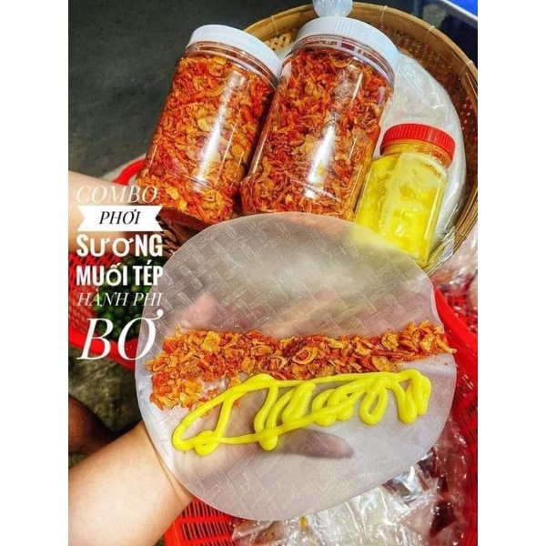 Set 1.2kg Bánh Tráng Phơi Sương Bơ Muối Hành Phi