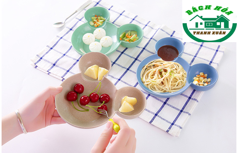 Bát lúa mạch hình chuột Mickey cho bé ăn dặm