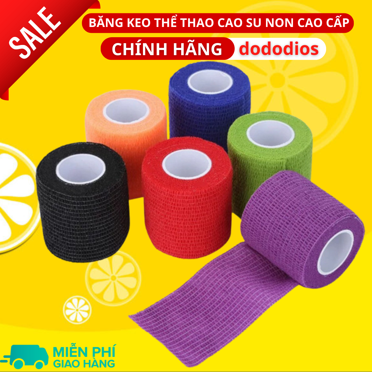 Băng cuốn cổ chân - băng cuốn thể thao - băng cuốn cổ tay - băng cuốn ngón tay - băng cuốn chân - Hàng chính hãng dododios
