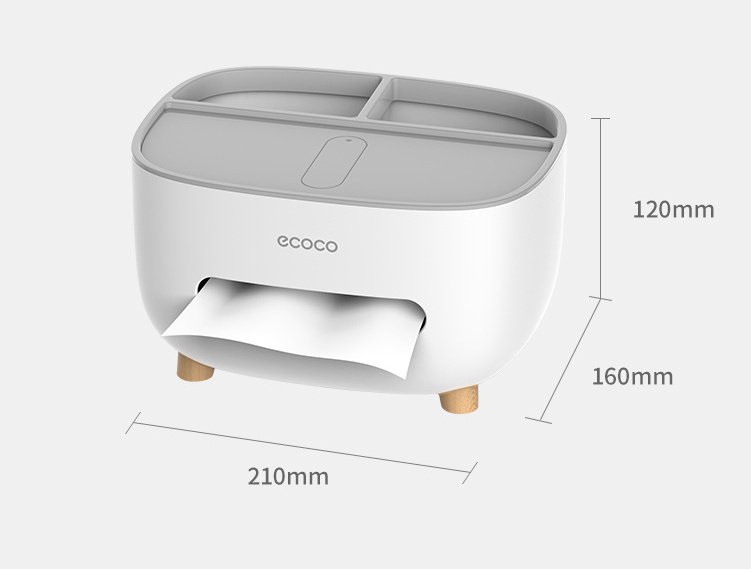 Ecoco Hộp Đựng Khăn Giấy Để Bàn Mẫu Mới