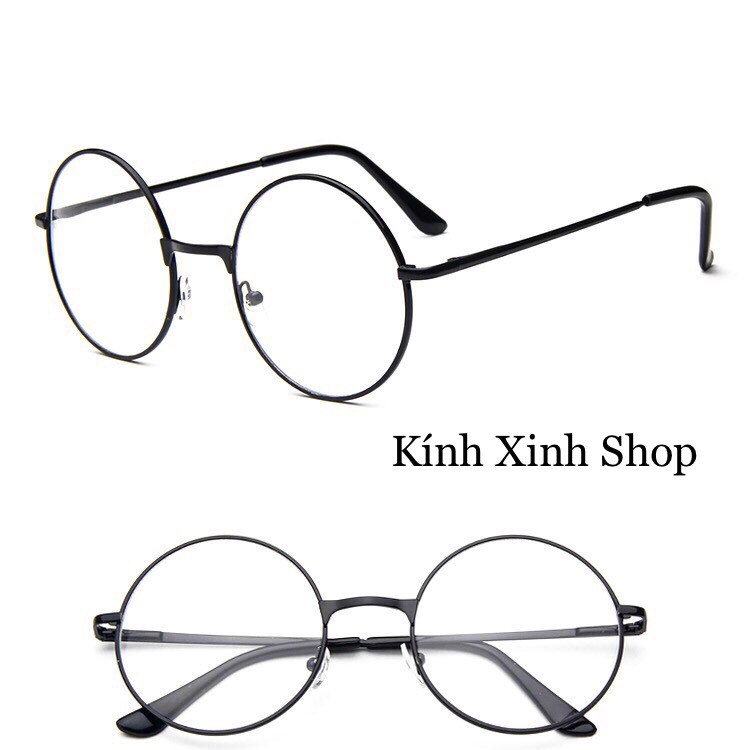 Gọng Kính Mắt tròn nhỏ Kim loại phong cách thời trang nghệ sĩ