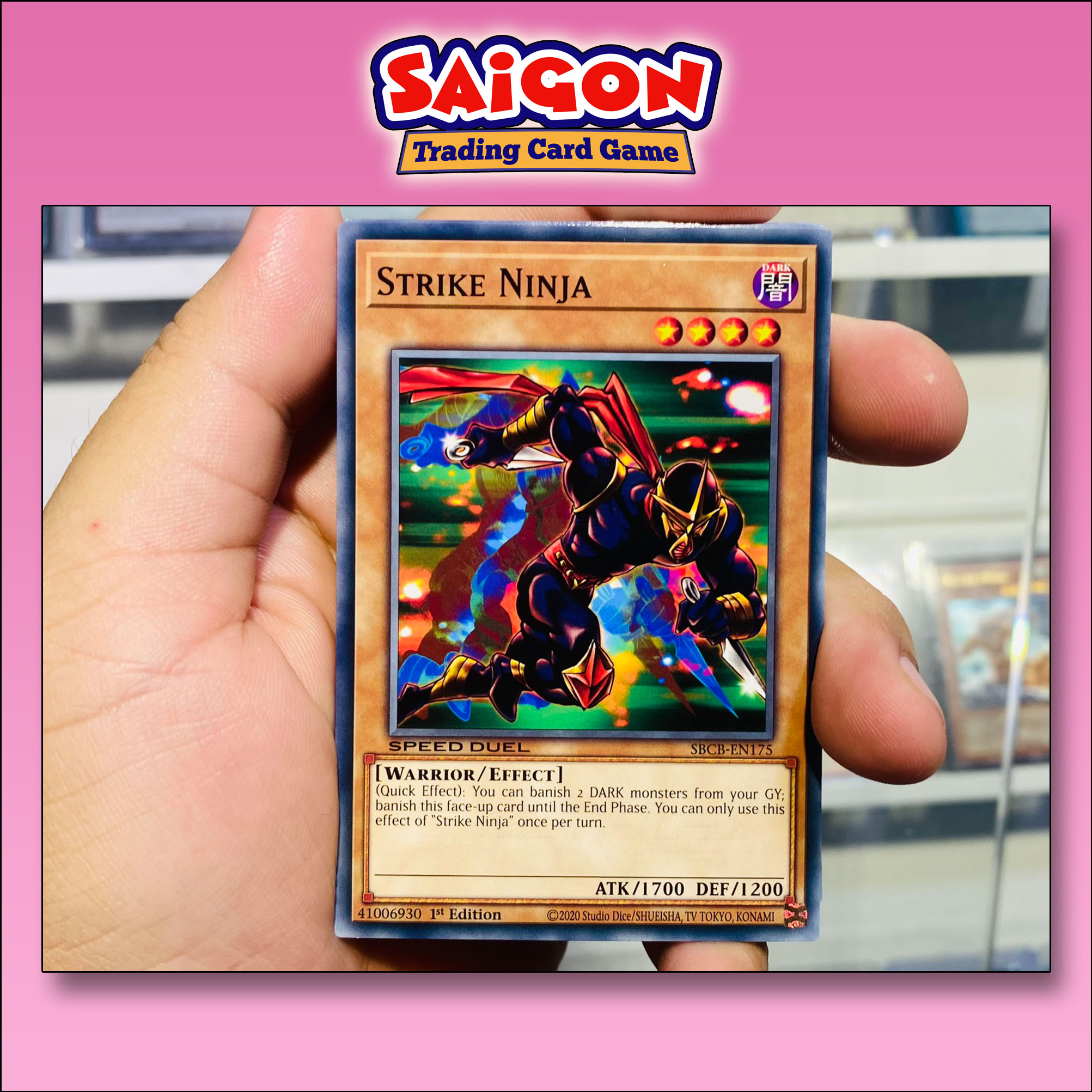Thẻ bài yugioh mã sbcb-en175 - strike ninja - common - 1st edition