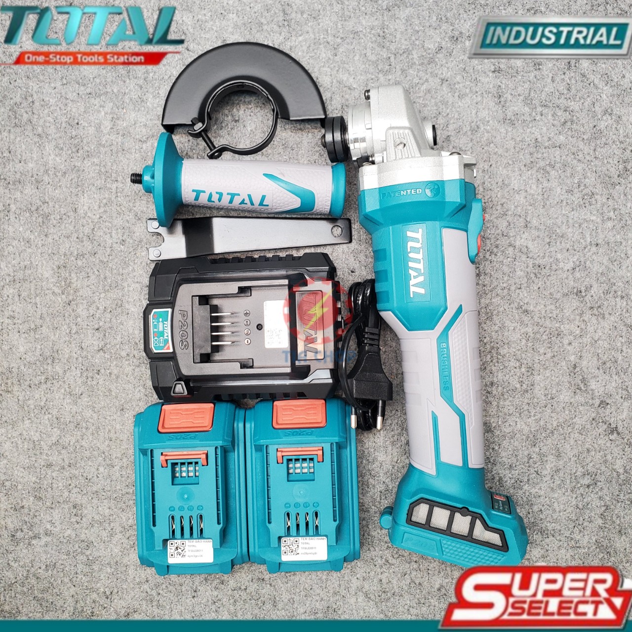 [Ảnh thật] [Chính hãng] 20V Máy mài góc dùng pin Total TAGLI1002