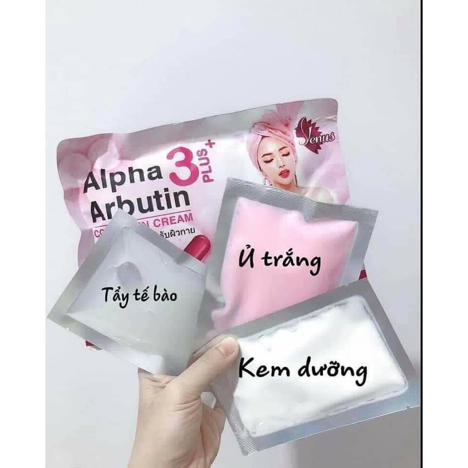01 set tắm trắng alpha arbutin 3 plus