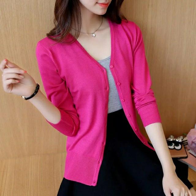 ÁO khoác nhẹ nút bọc cao cấp