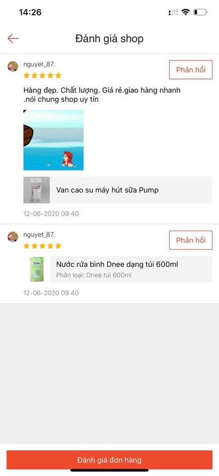 Van trắng máy hút sữa Pump lẻ 1 cái
