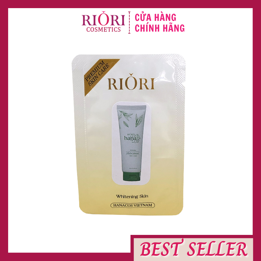 (DẠNG GÓI) Sữa Rửa Mặt Thảo Dược RIORI Herbal Cleanser 1,5g