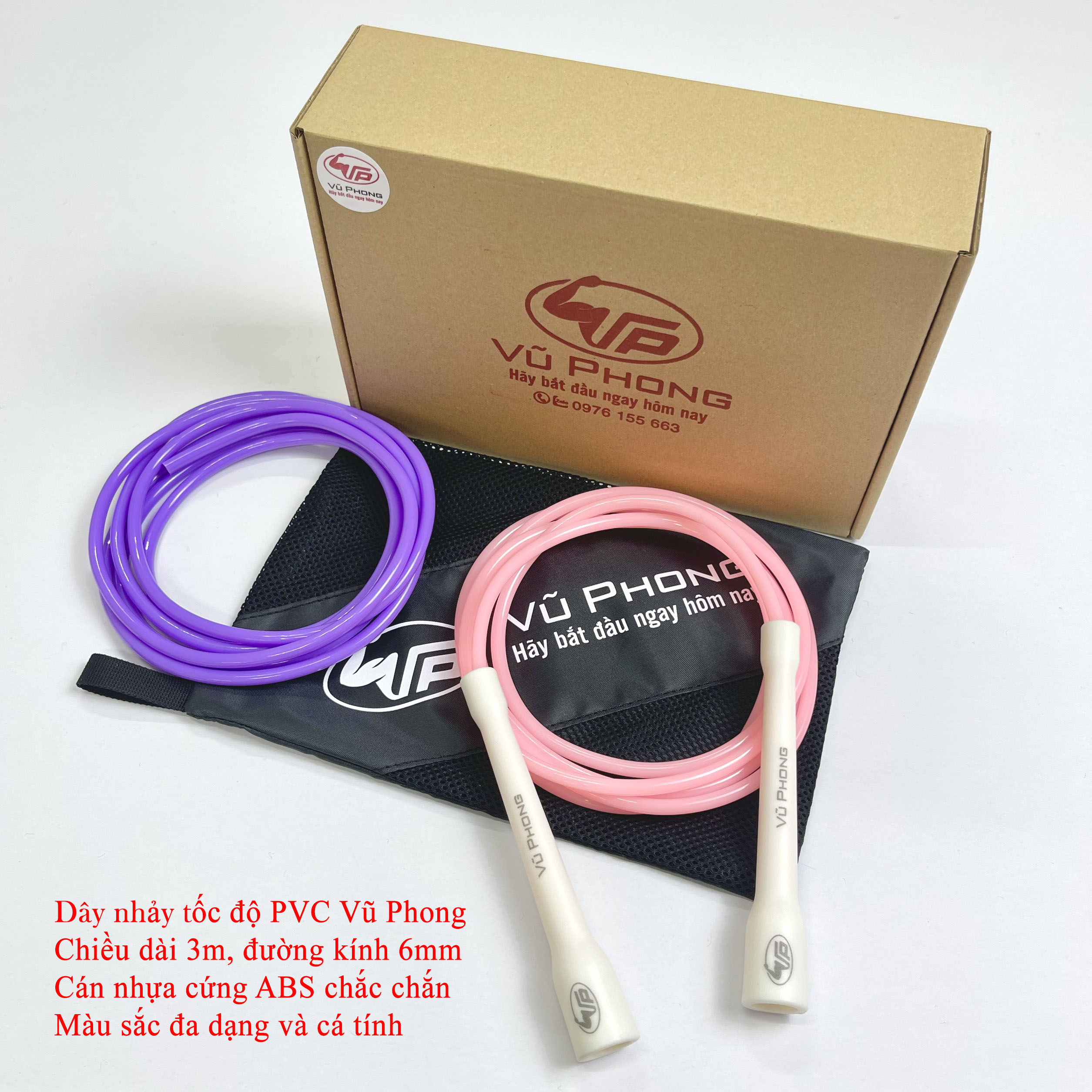 Dây Nhảy Tốc Độ Vũ Phong - Chất Liệu PVC Cao Cấp