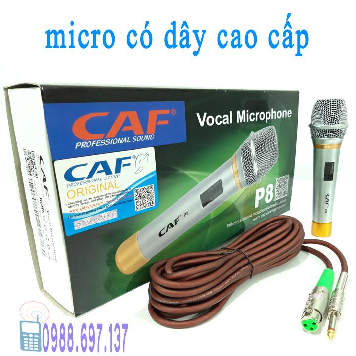 micro karaoke có dây cao cấp CAF P8