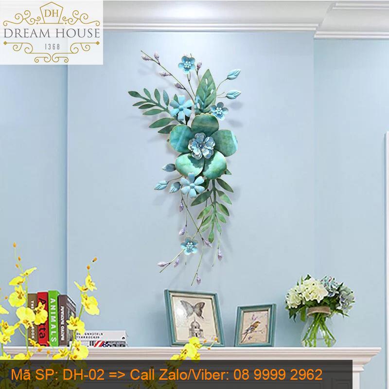 DECOR TRANH KIM LOẠI NGHỆ THUẬT HOA LAN TREO TƯỜNG DH-02