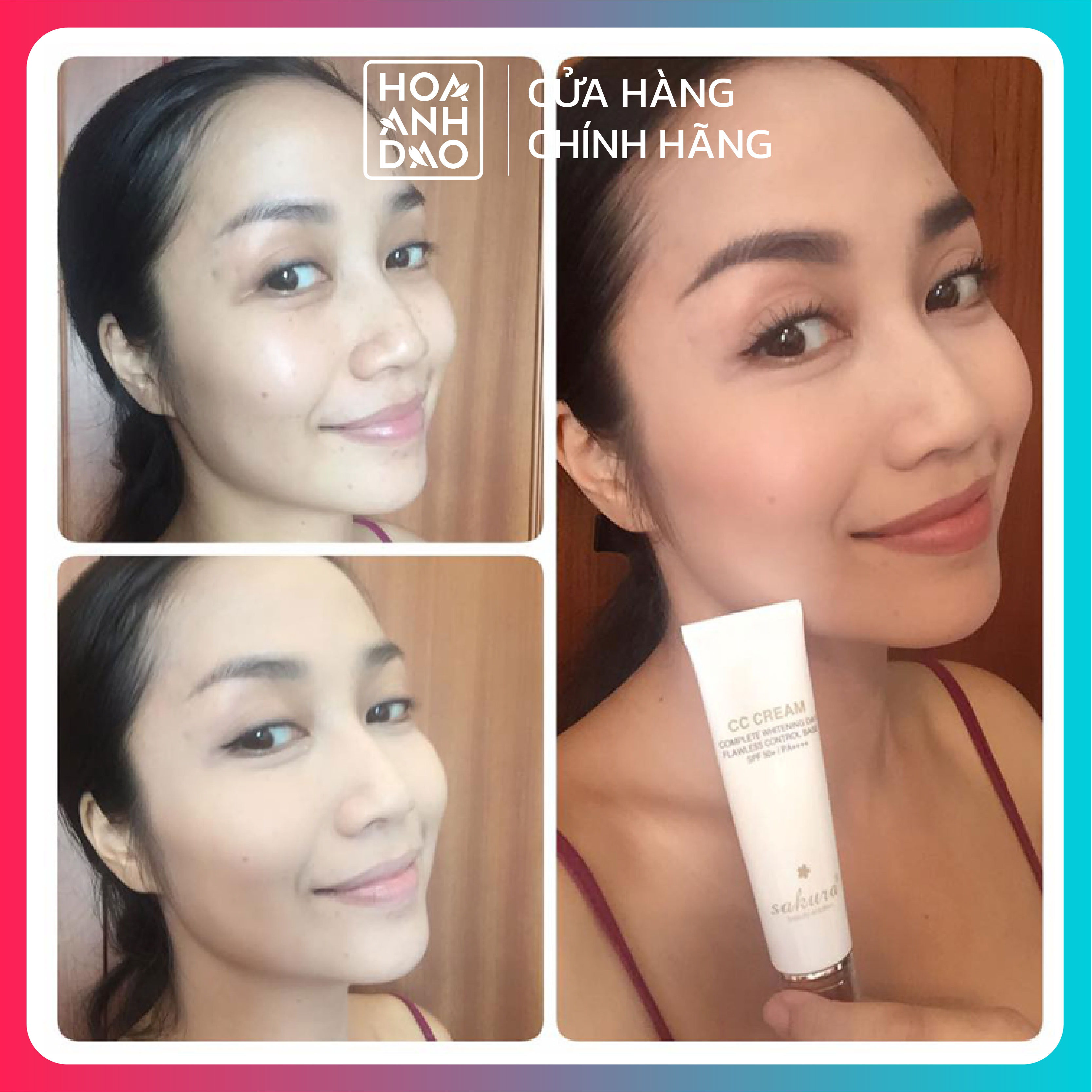Sample kem trang điểm Sakura CC Cream Flawless Control Base SPF50+ PA++++