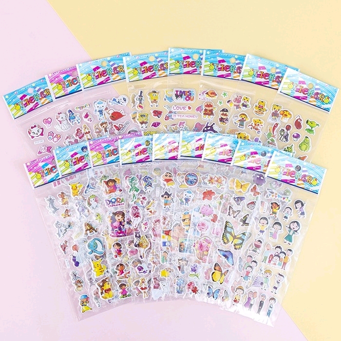 miếng dán sticker hoạt hình nhiều mẫu 17.5 * 6.8 cm ( combo 2 miếng)