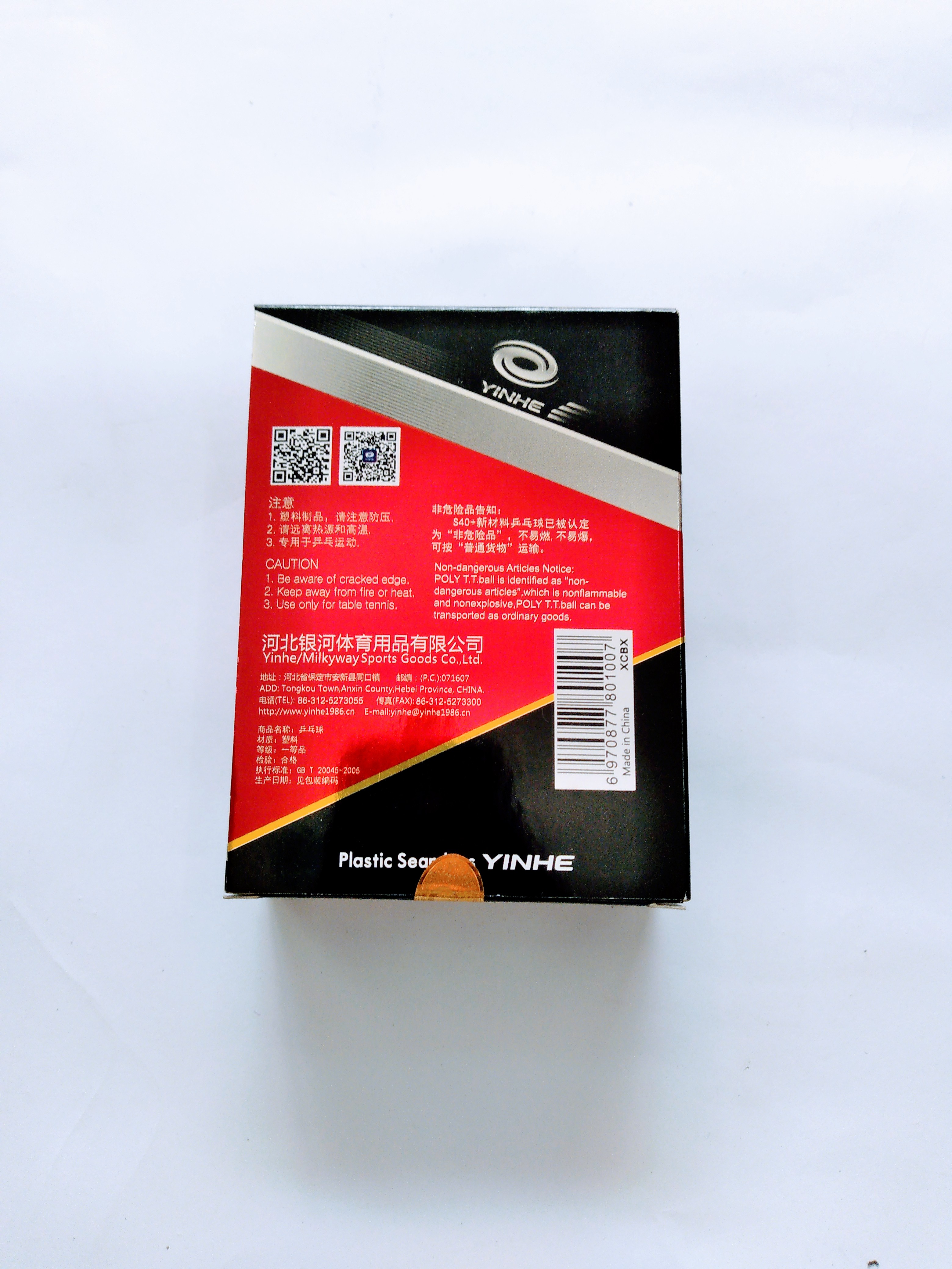 QUẢ BÓNG BÀN YINHE ĐỎ 3 SAO 40+