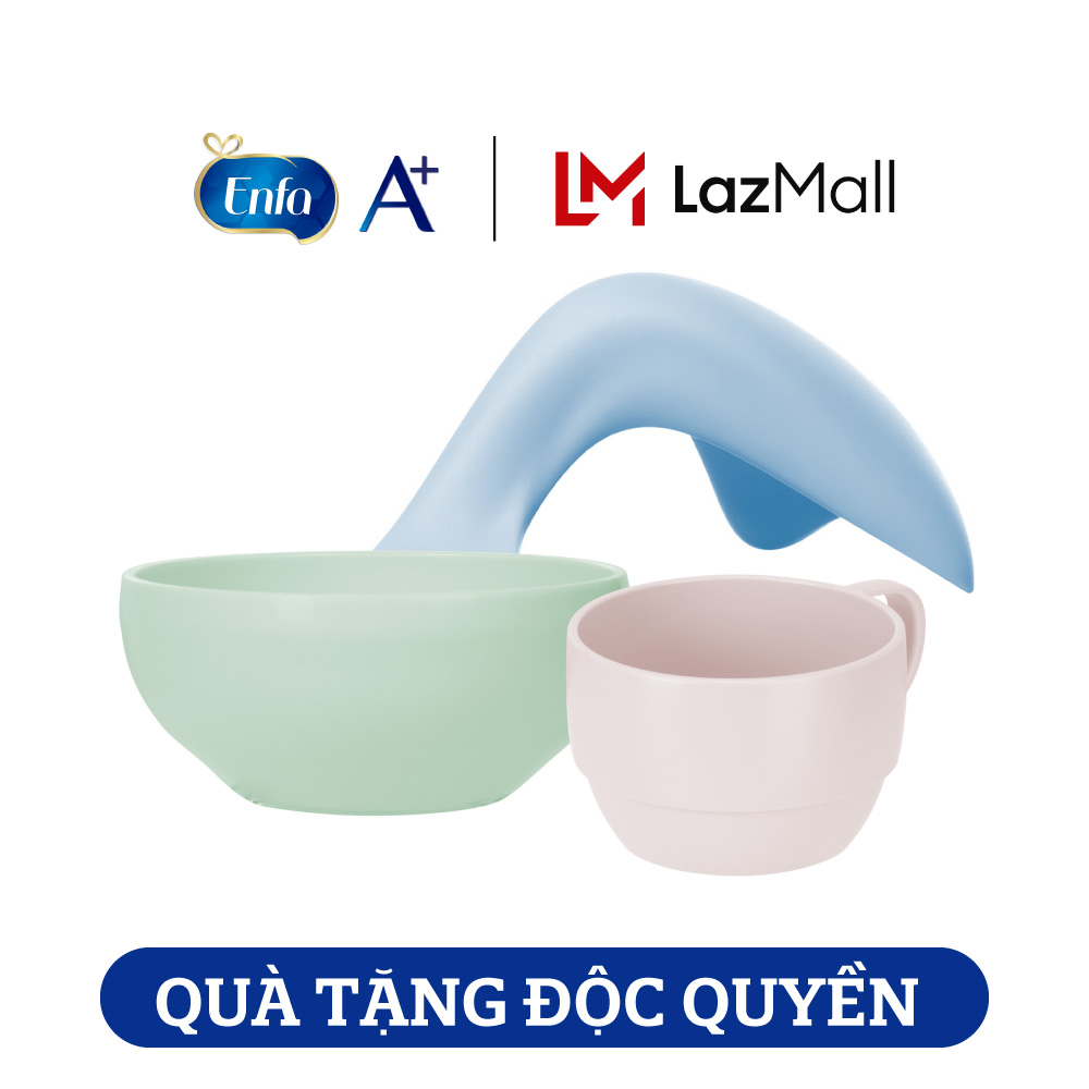 [Quà tặng Enfa] Bộ 3 Món Tập Ăn Cho Trẻ Em Inochi