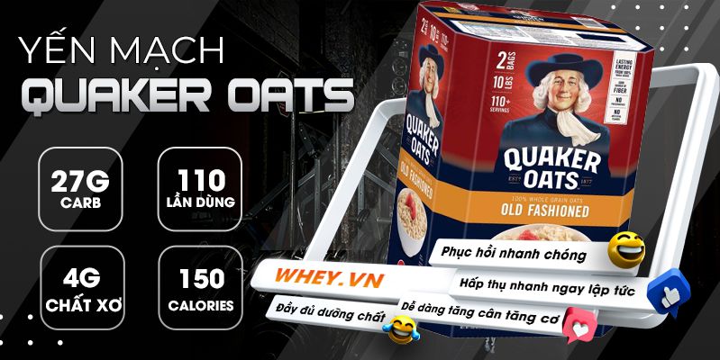 YẾN MẠCH QUAKER 10LBS (4,5KG)