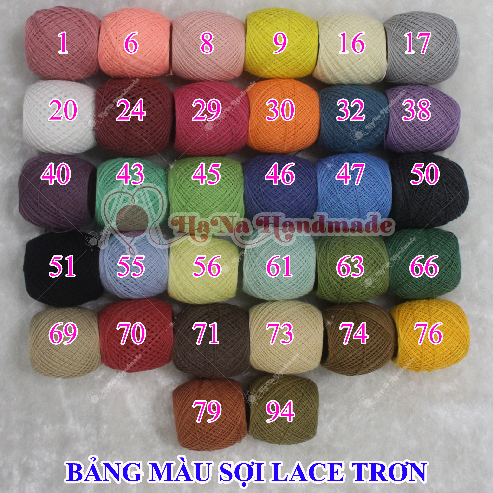 Sợi lace cotton 50g/c