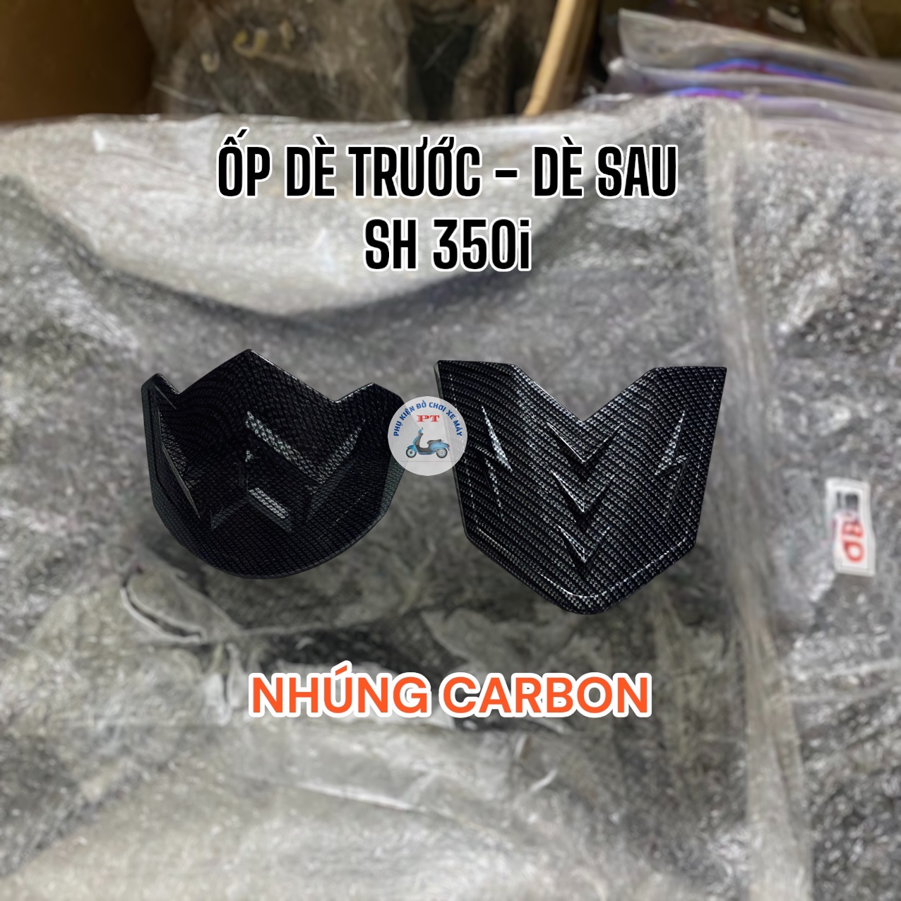 Ốp Mỏ Đuôi Xe SH 350i - Nhúng Carbon - 1 Cặp