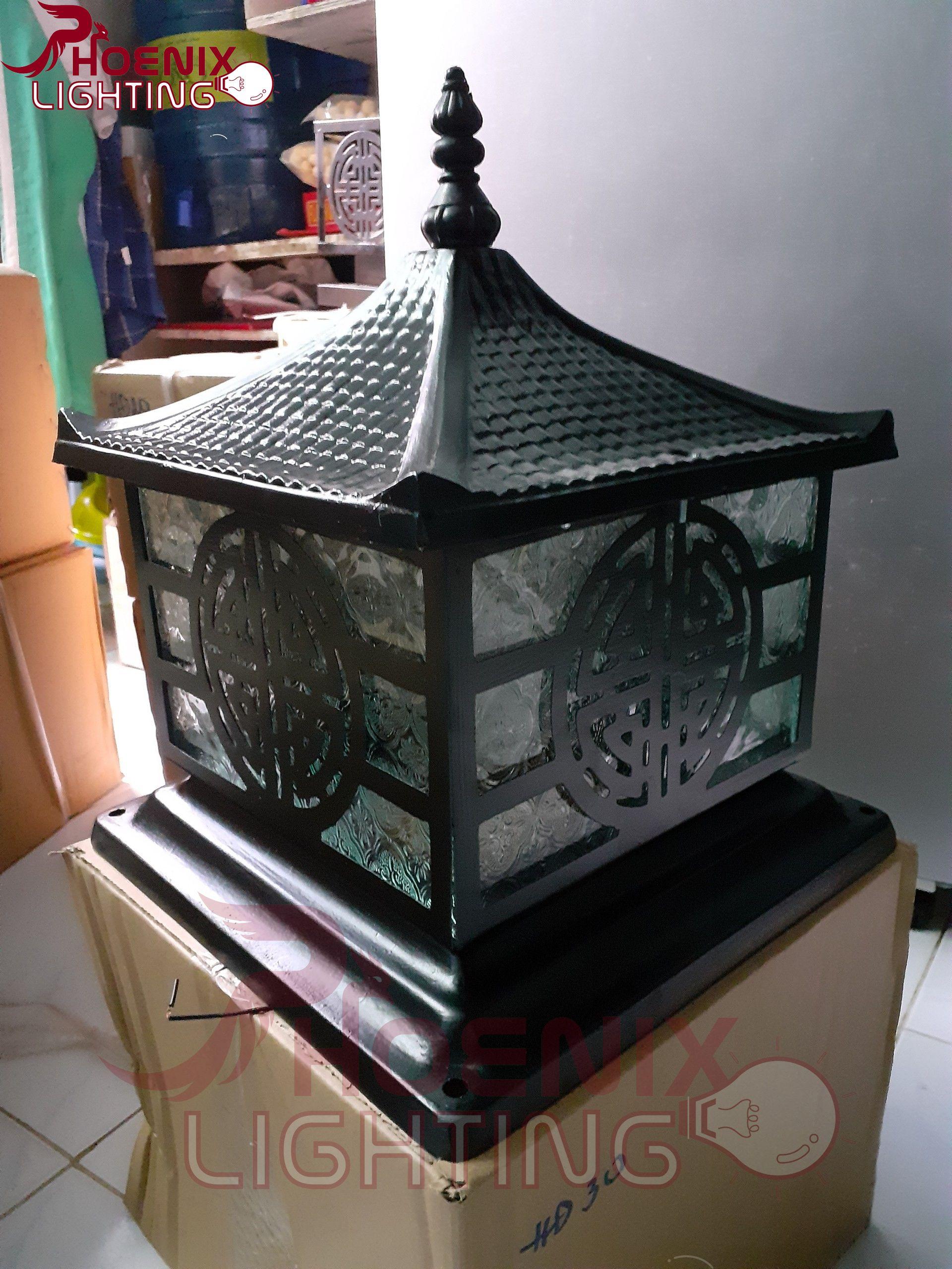 Đèn trụ cổng đúc