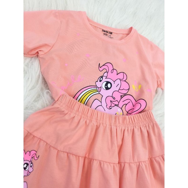 Set Áo Váy Ngựa Pony Cho Bé Gái
