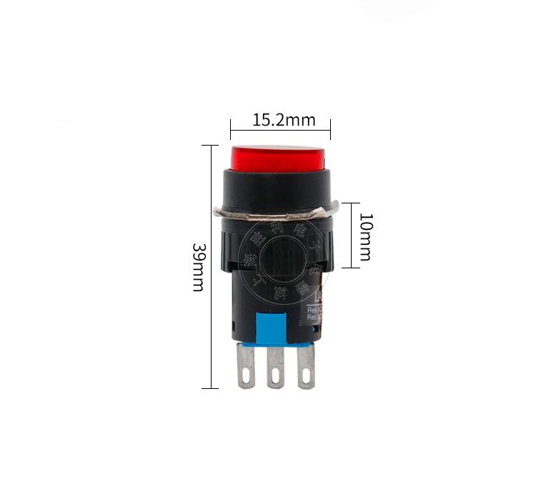 Công tắc nhấn nhả LA16Y-11 phi 16mm 3 chân