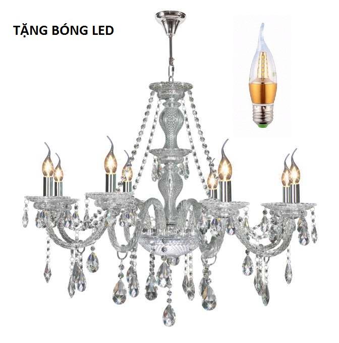 [HCM]ĐÈN CHÙM NẾN (PHI 800mm x H700mm) NC2045/8 ĐÃ BAO GỒM BÓNG ĐÈN LED