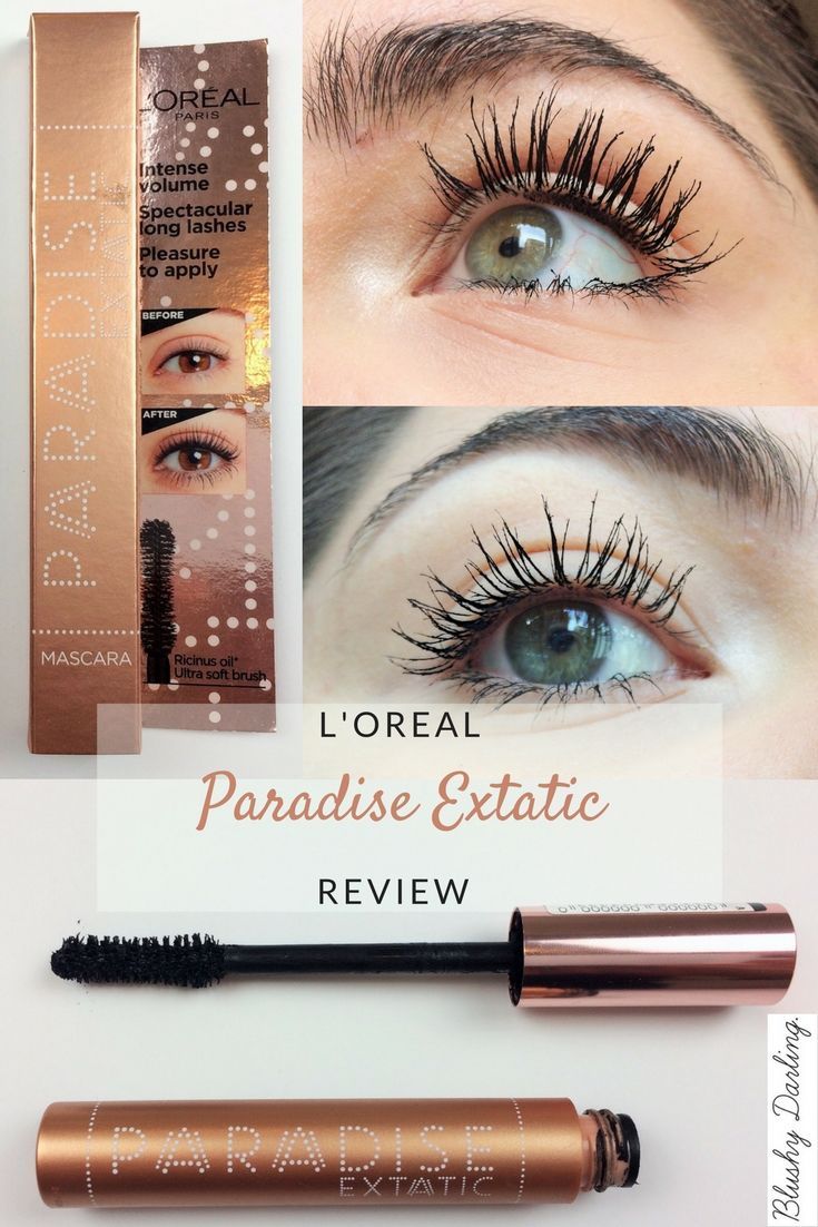 Mascara Dài Dày Mi L'Oreal Paradise Extatic Mascara 2 Màu Đen Và Phủ Vàng