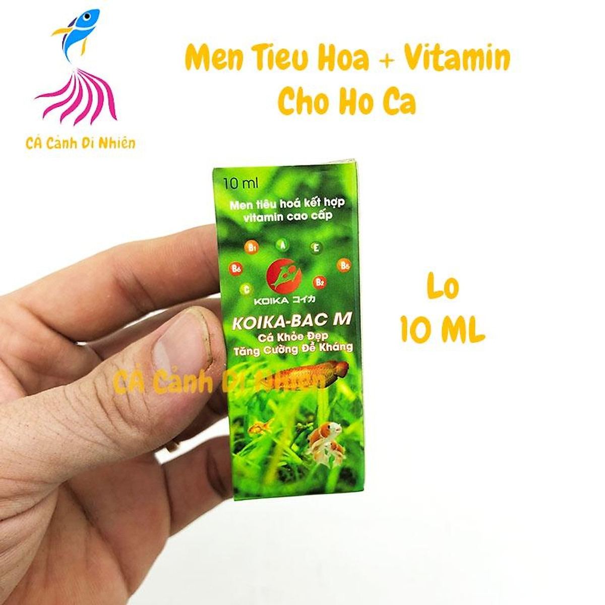 Men tiêu hóa koika-bac m kết hợp vitamin cho hồ cá 10ml
