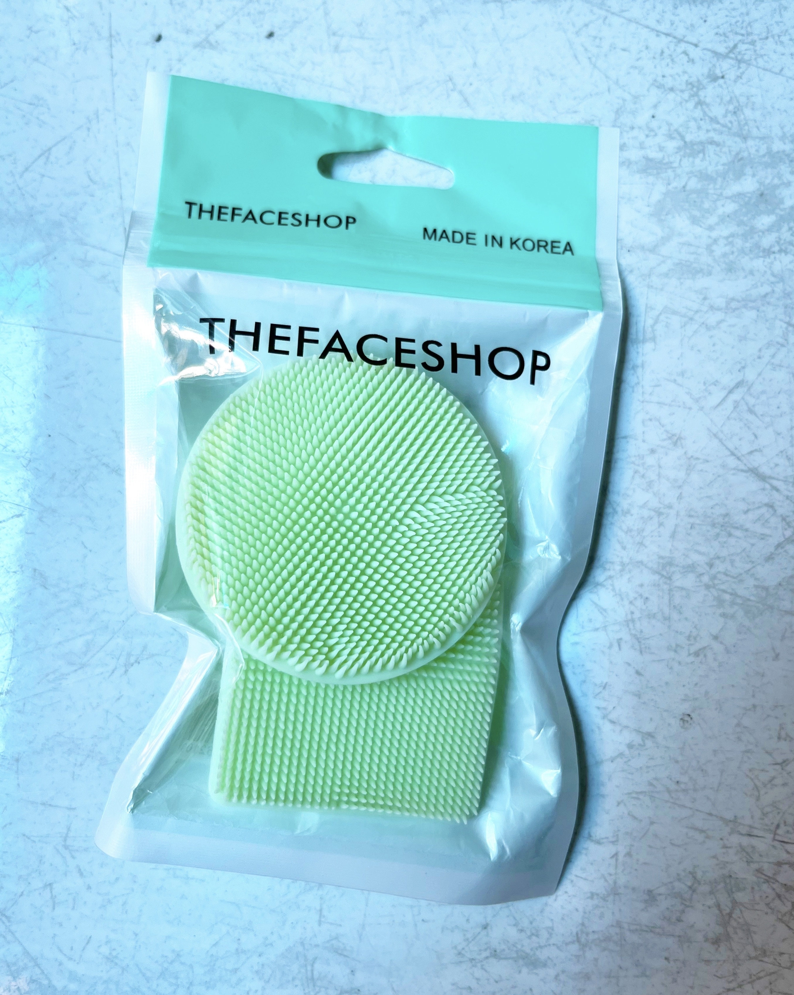 [HCM] Miếng rửa mặt Silicone The Face Shop (Túi 2 miếng)