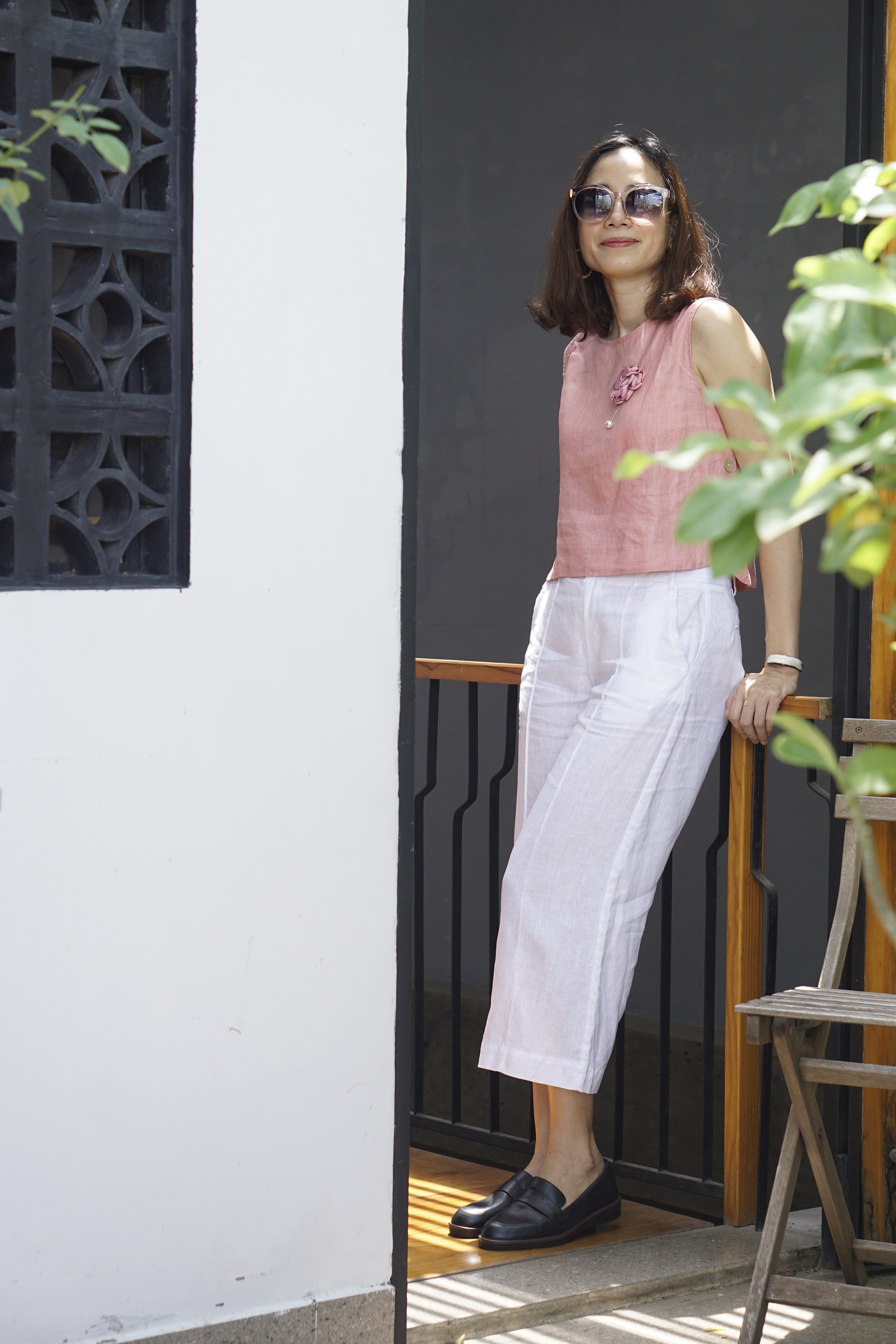 Quần linen chạy ly dáng lửng CHA - MaxMessi