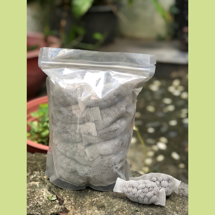 Phân dê Vô túi lưới 10cm - bịch 25 túi