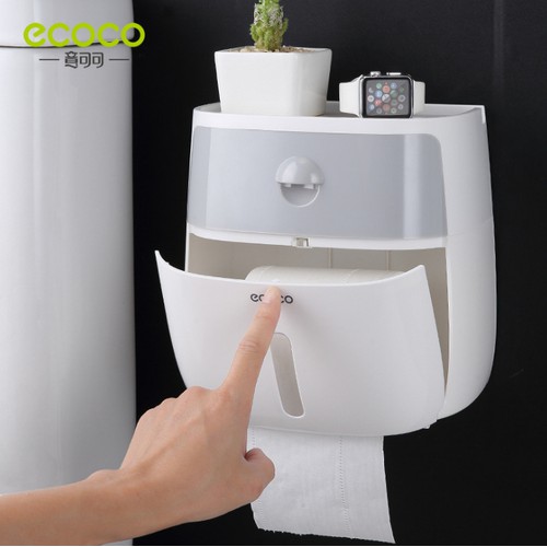 Hộp Đựng Giấy Vệ Sinh 2 Tầng Ecoco Lớn