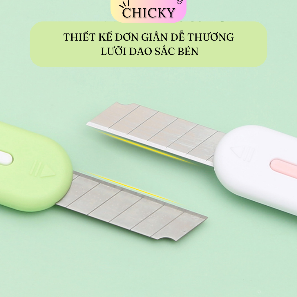Dao rọc giấy mini Chicky nhiều màu cute dễ thương