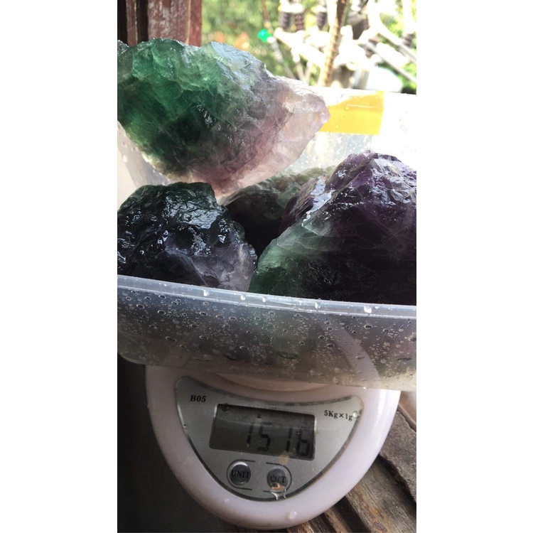 1000GR Đá Thô Màu Tím Xanh Fluorite