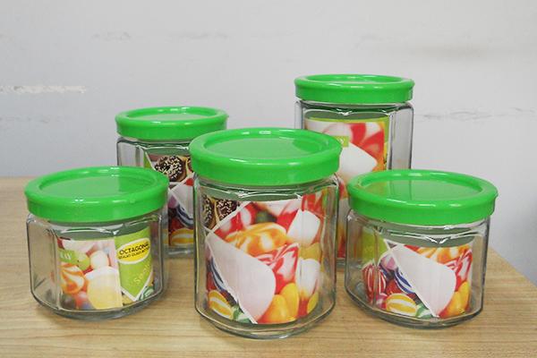 Bộ 5 lọ thủy tinh đựng gia vị