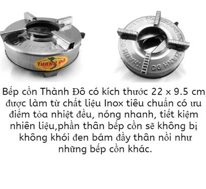Bếp cồn tròn Thành Đô
