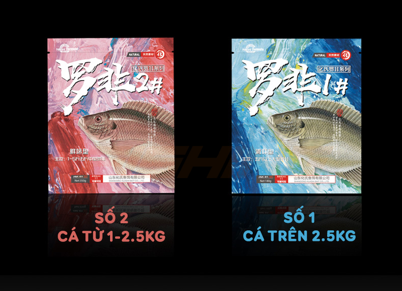 Mồi Hua chuyên câu Rô Phi số 1 và 2