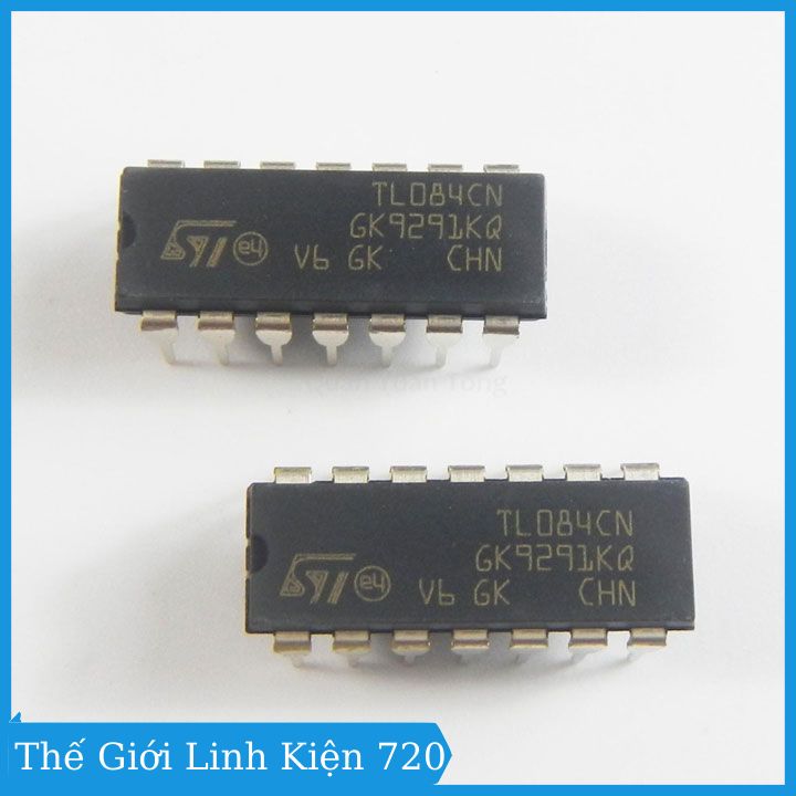 IC TL084 chân cắm DIP14 / chân dán SOP14